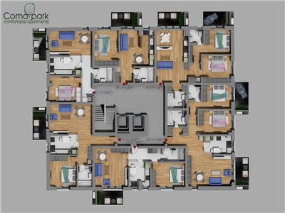 Apartament 3 camere, vedere lacul Morii  Como Park